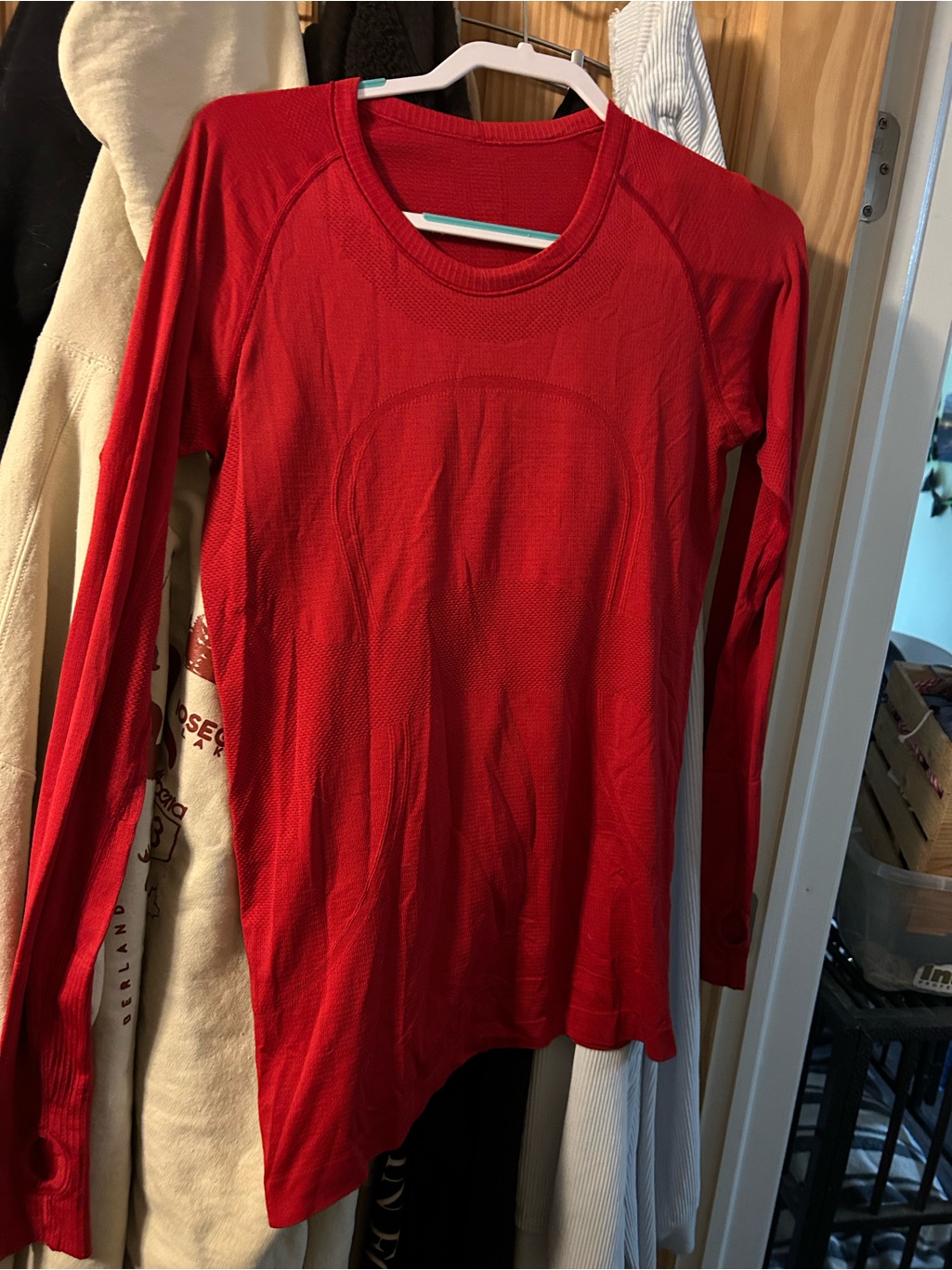 Lululemon Red Long Sleeve Swiftly